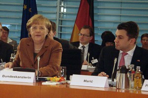 Mijo Maric na konferenciji sa kancelarkom Merkel