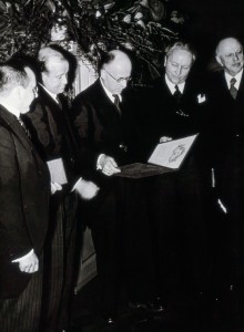 Ruzicka- Nobelpreisverleihung 1940