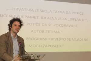 Zagreb,24.5.2016 - Boris Jokiæ odrao je predavanje na temu kurikularne reforme na Skuptini njemaèko-hrvatske industrijske i trgovaèke komore.Foto:HinaTomislav Pavlektp